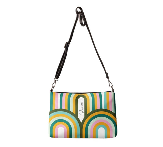 Disparatte Bolsos de Mujer - Bolso Mediano - Bolso Bandolera - Bolso de Mano - Bolso con Doble Correa - Correa Corta y Correa Larga - Multicolor Bag