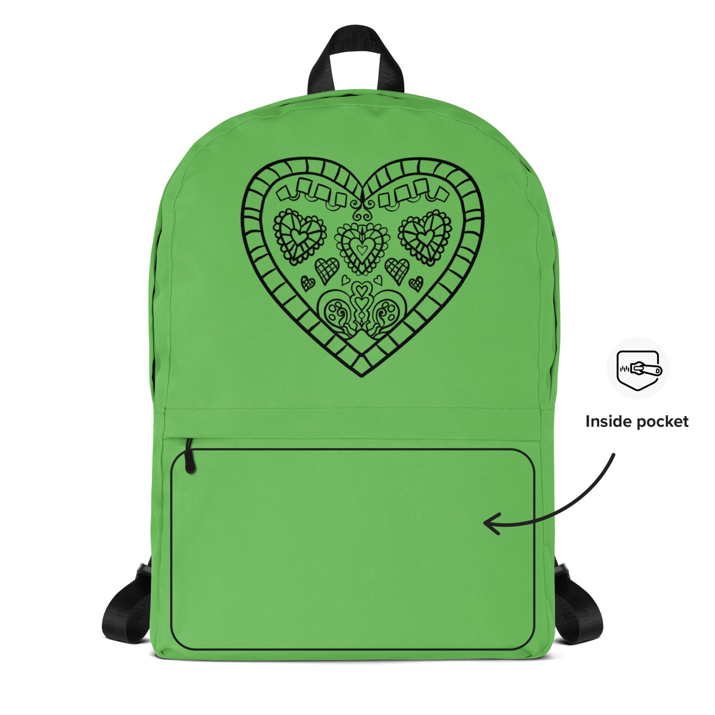 Mochila Disparatte Green Heart