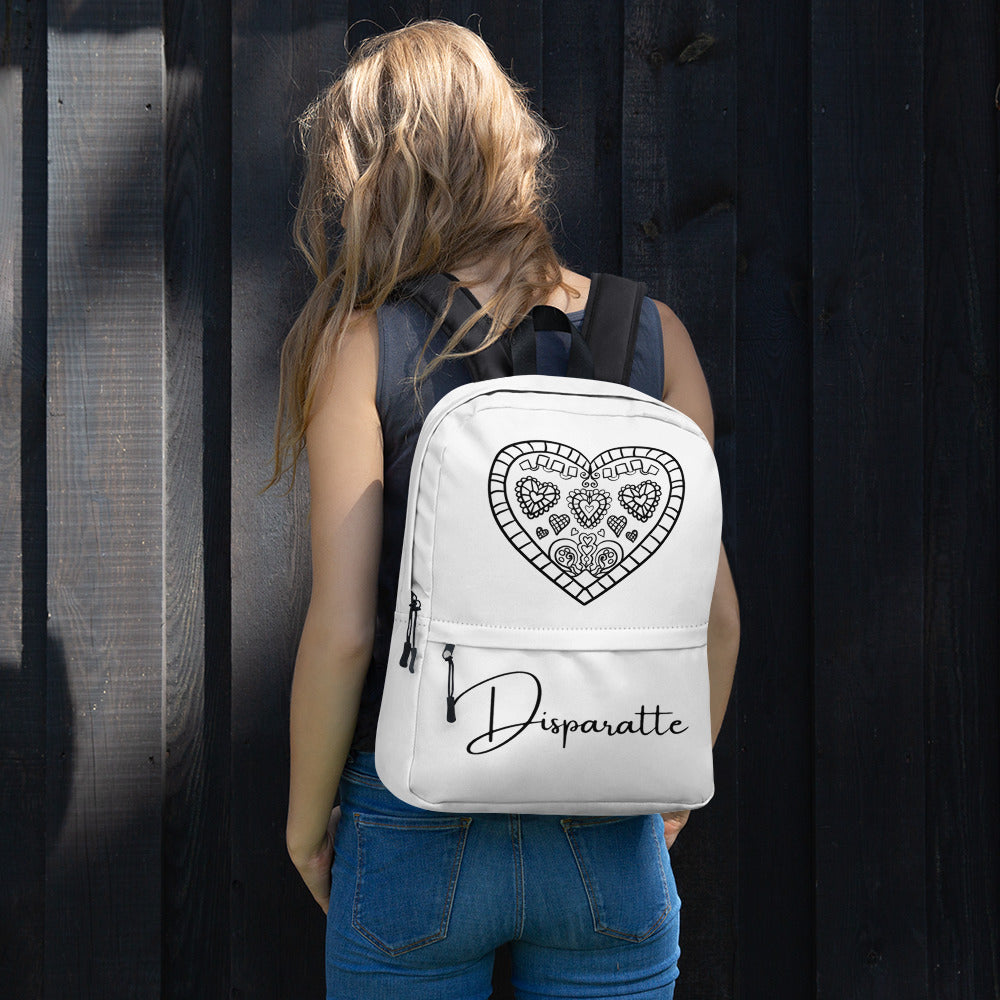 Mochila Disparatte White Heart