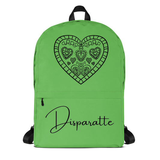 Mochila Disparatte Green Heart