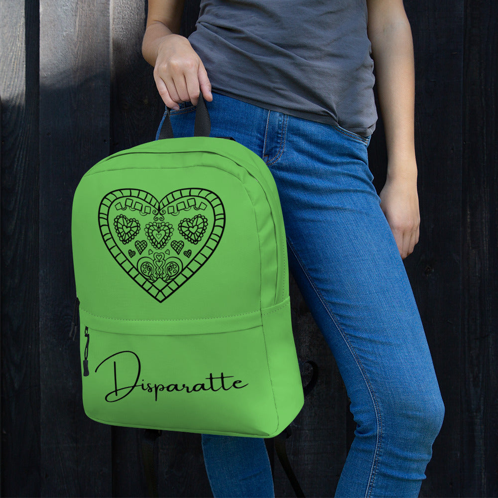 Mochila Disparatte Green Heart