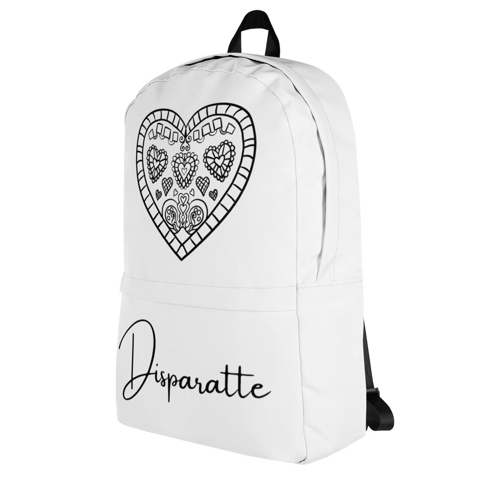 Mochila Disparatte White Heart