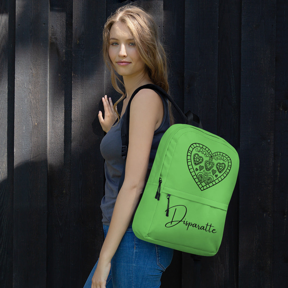 Mochila Disparatte Green Heart