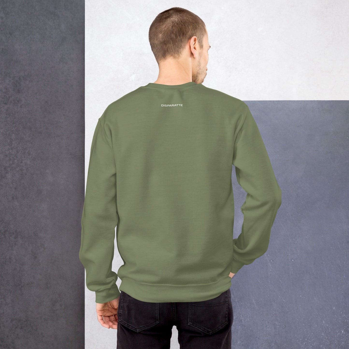 Sudadera unisex Disparatte Military Green