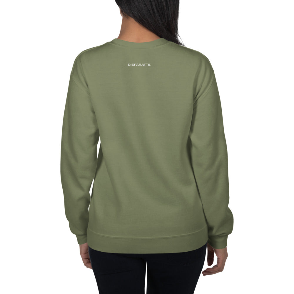 Sudadera unisex Disparatte Military Green