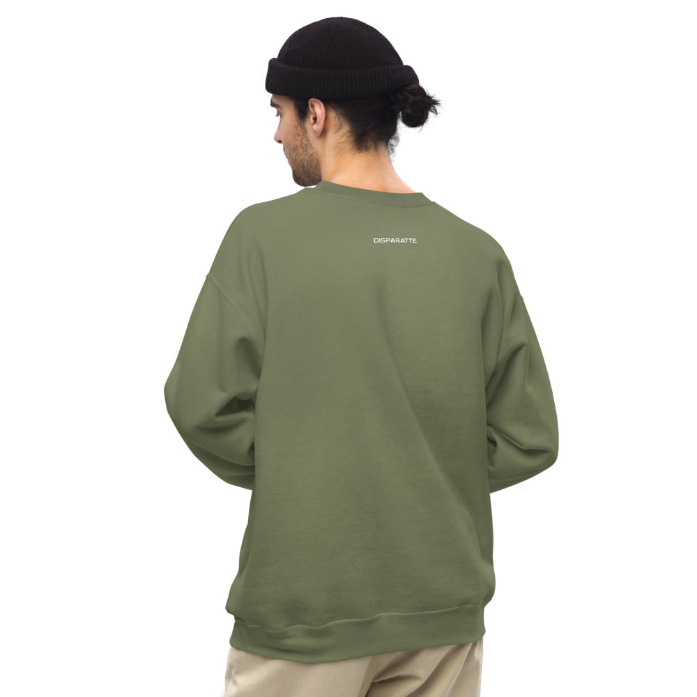 Sudadera unisex Disparatte Military Green