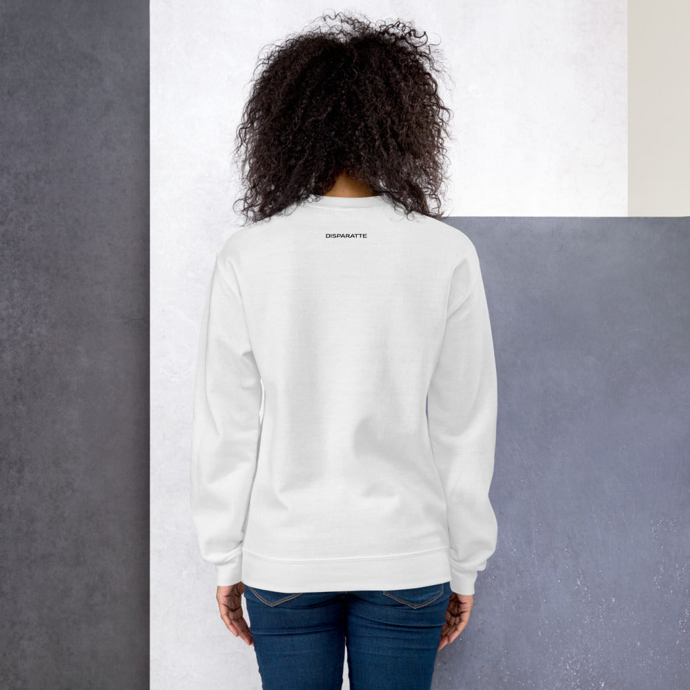 Sudadera unisex Disparatte White