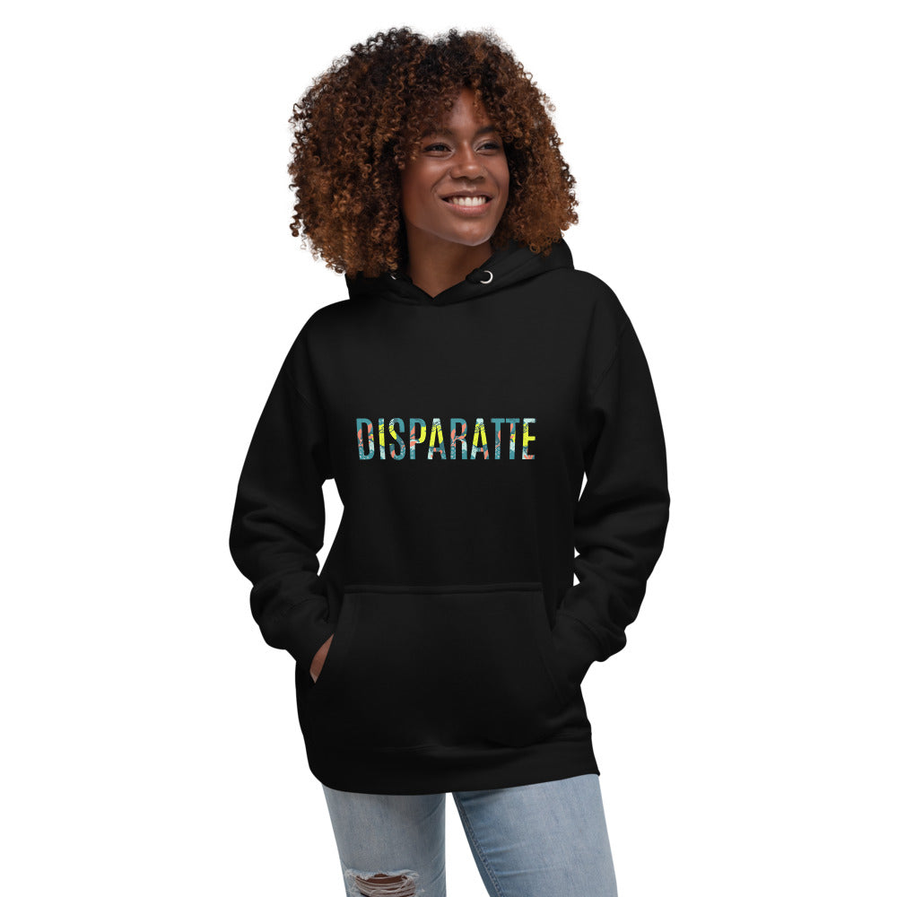 Sudadera con capucha unisex Disparatte Black